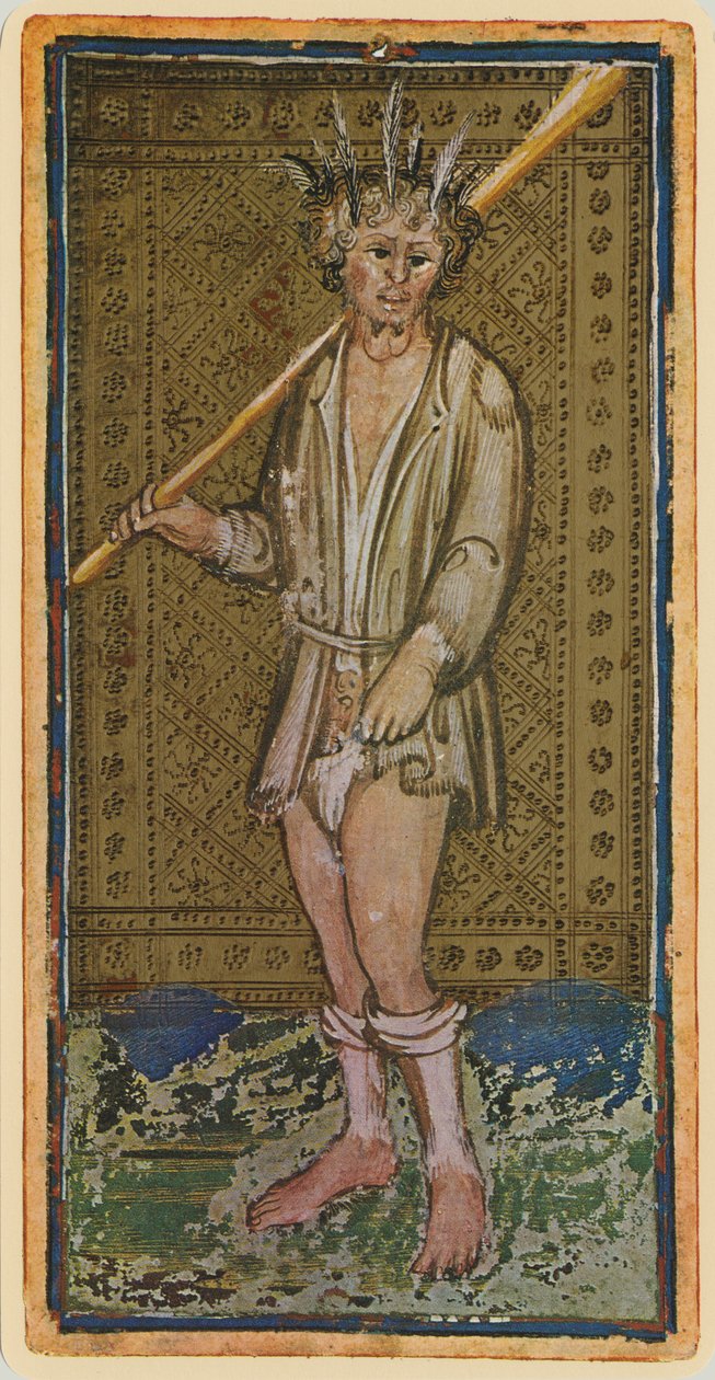 The Fool, faksimile af et tarotkort fra 