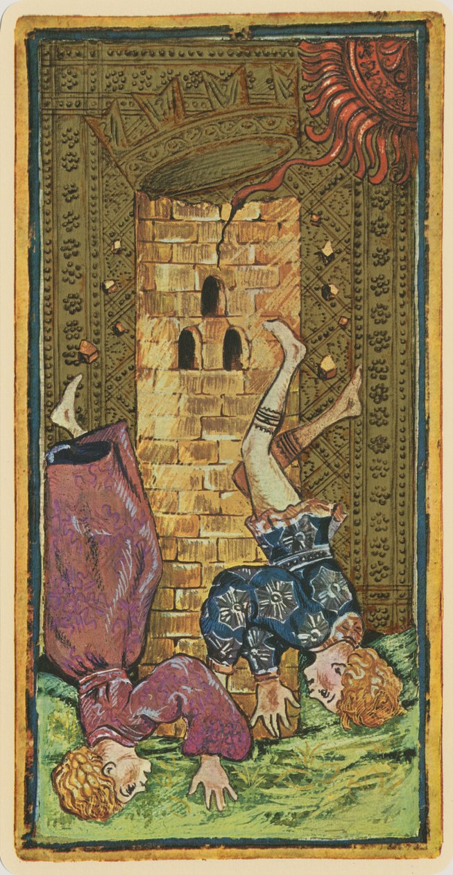 Tårnet, faksimile af et tarotkort fra 