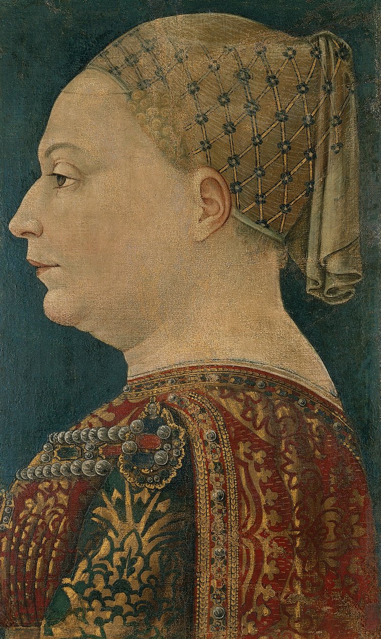 Portræt af Bianca Maria Visconti (Settimo Pavese af Bonifacio (attr.) Bembo