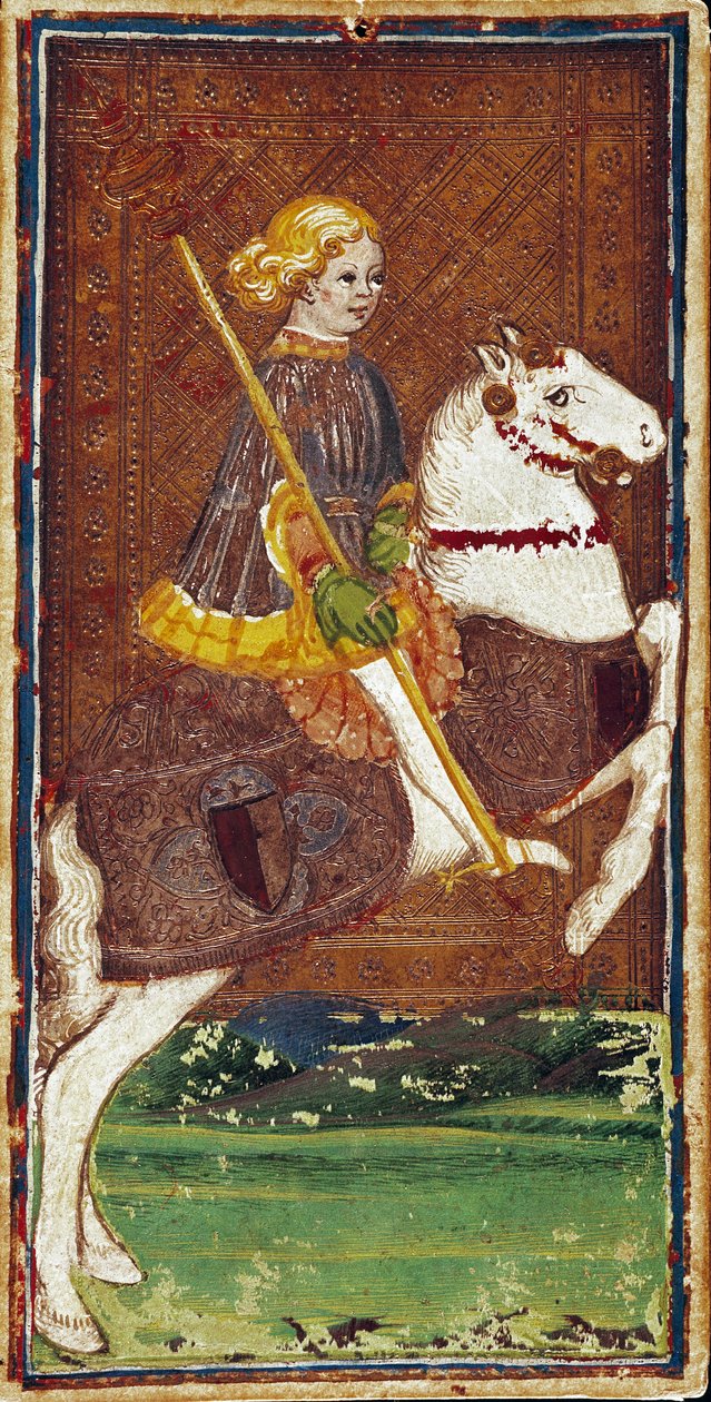 Kort over Tarot-spillet fra Visconti-familien af Bonifacio Bembo (1420-1482), midten af 1400-tallet - Bergamo, Galleria dell