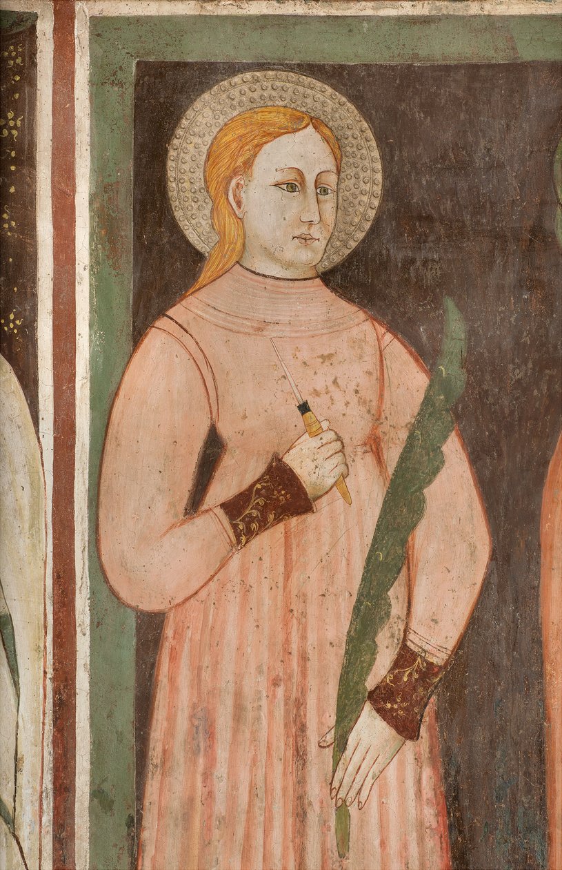 Nordtransept, alter af St. Michael erkeengelen bag altertavlen The Frescoes of Bonifacio Bembo, Sant