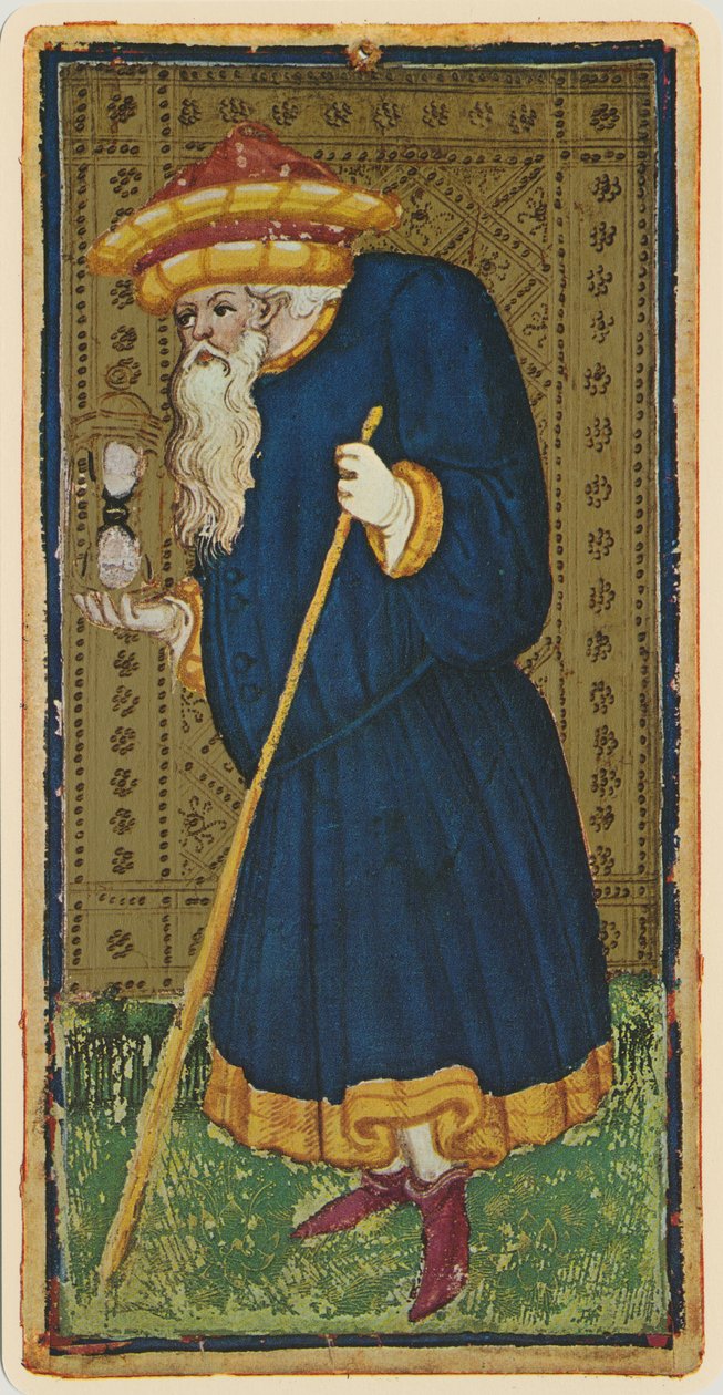 Eremitten, faksimile af et tarotkort fra 