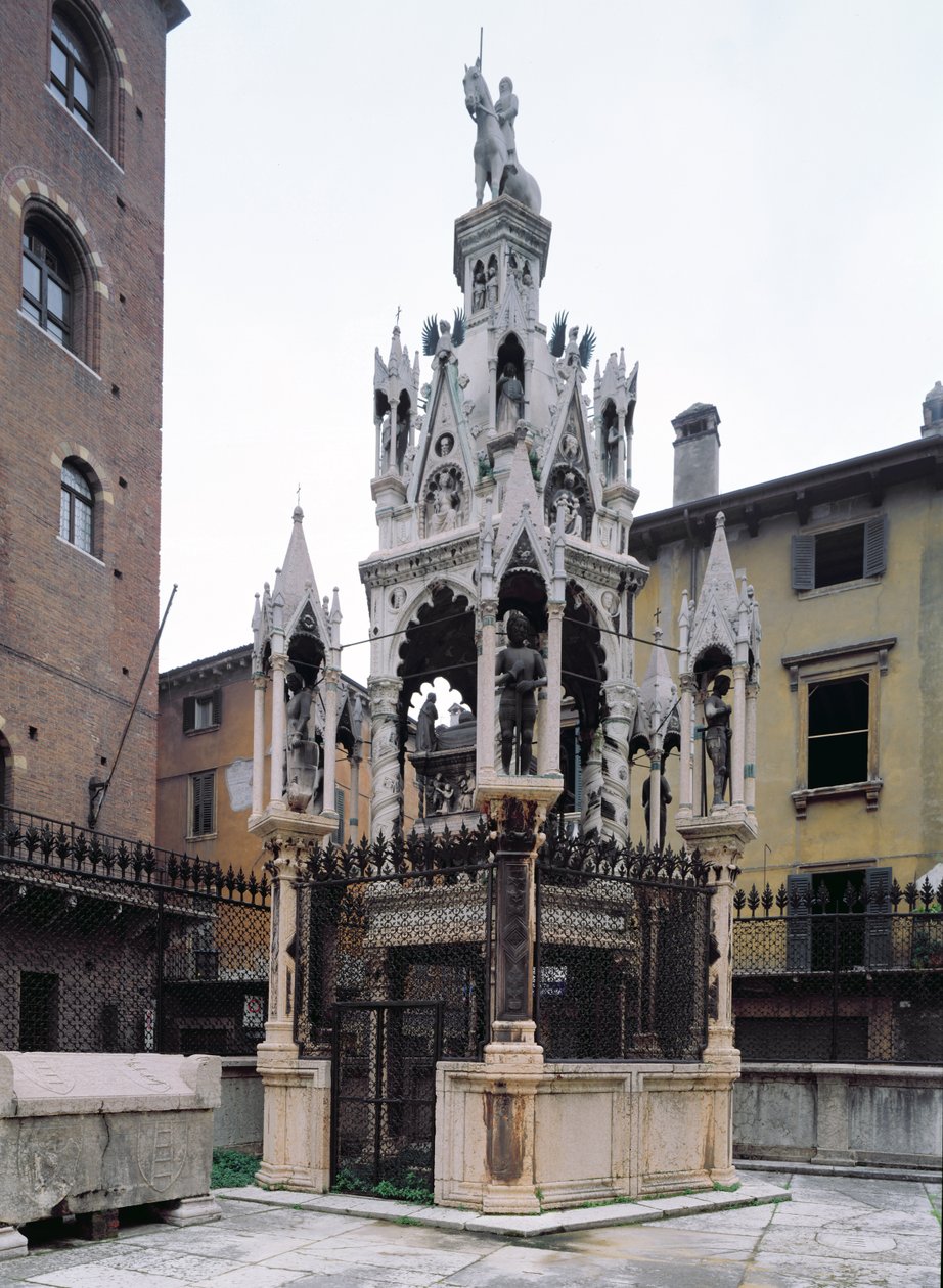 Cansignorio Della Scalas begravelsesmonument (1340-75) af Bonino da Campione