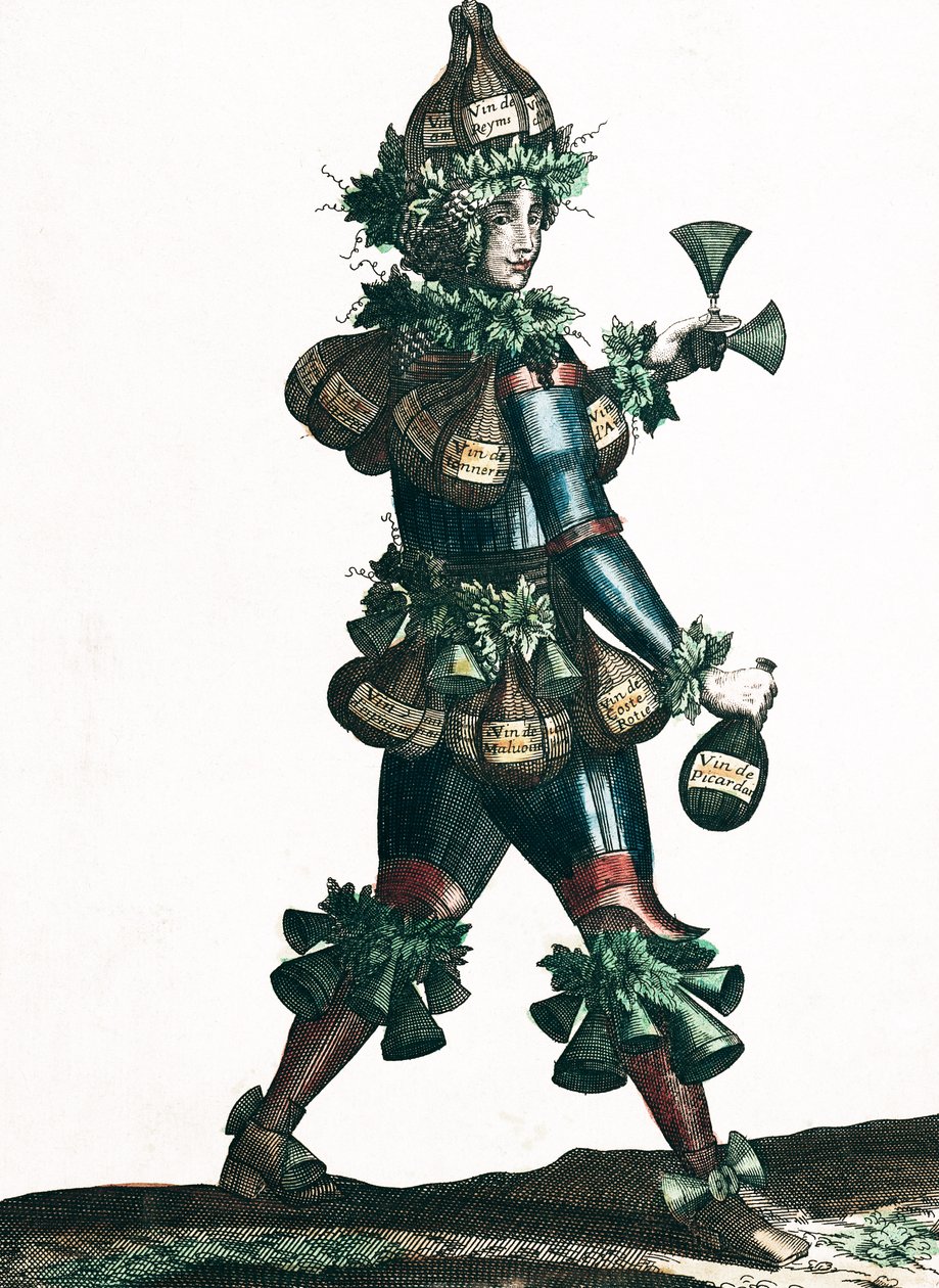 Kroværten, allegorisk kostumedesign af Nicolas Bonnart
