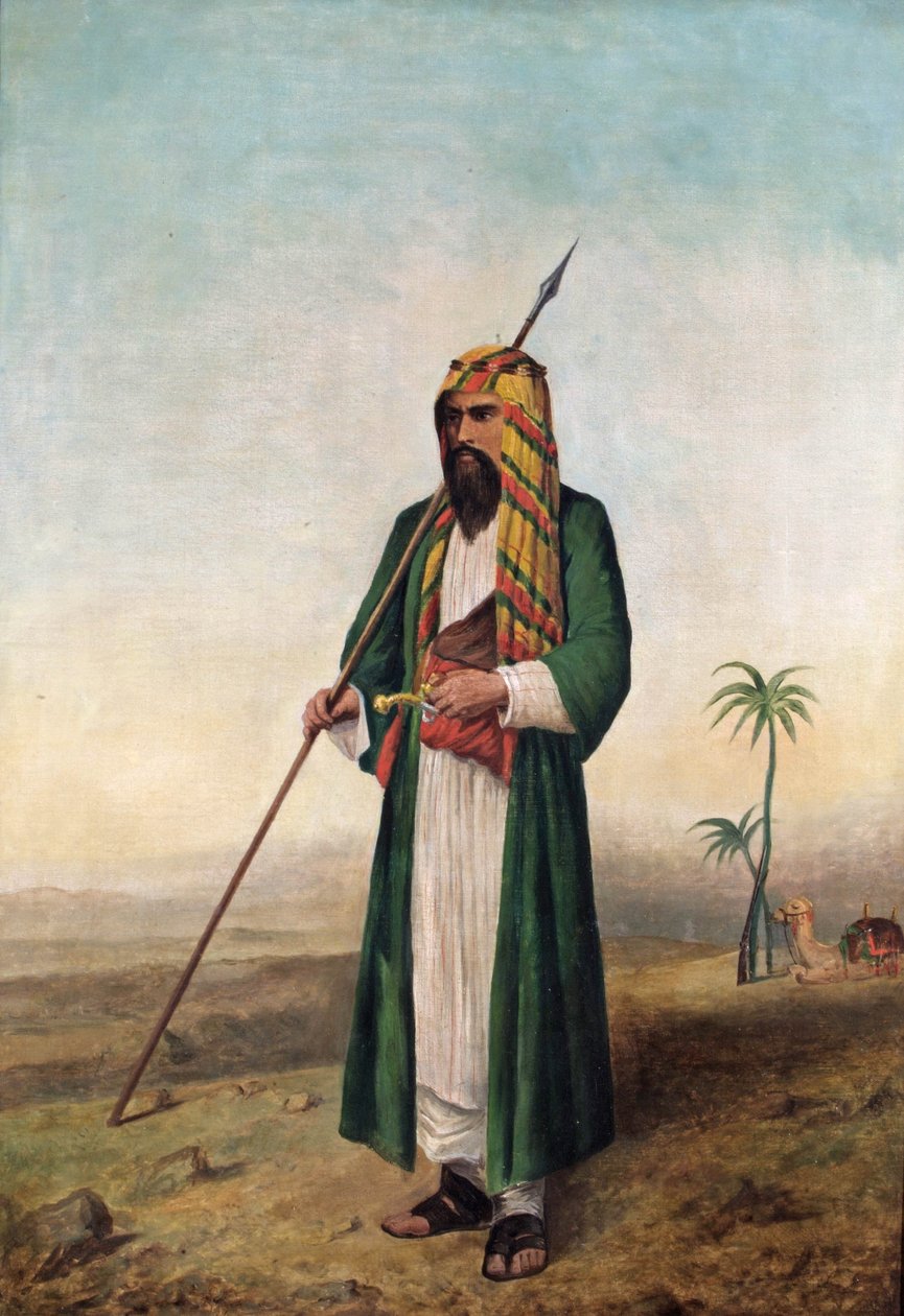 Sir Richard Burton i arabisk kjole, ca. 1853 af Borgo Caratti