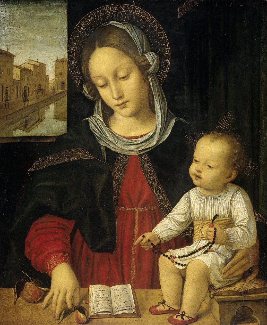 Madonna og barn af Borgognone