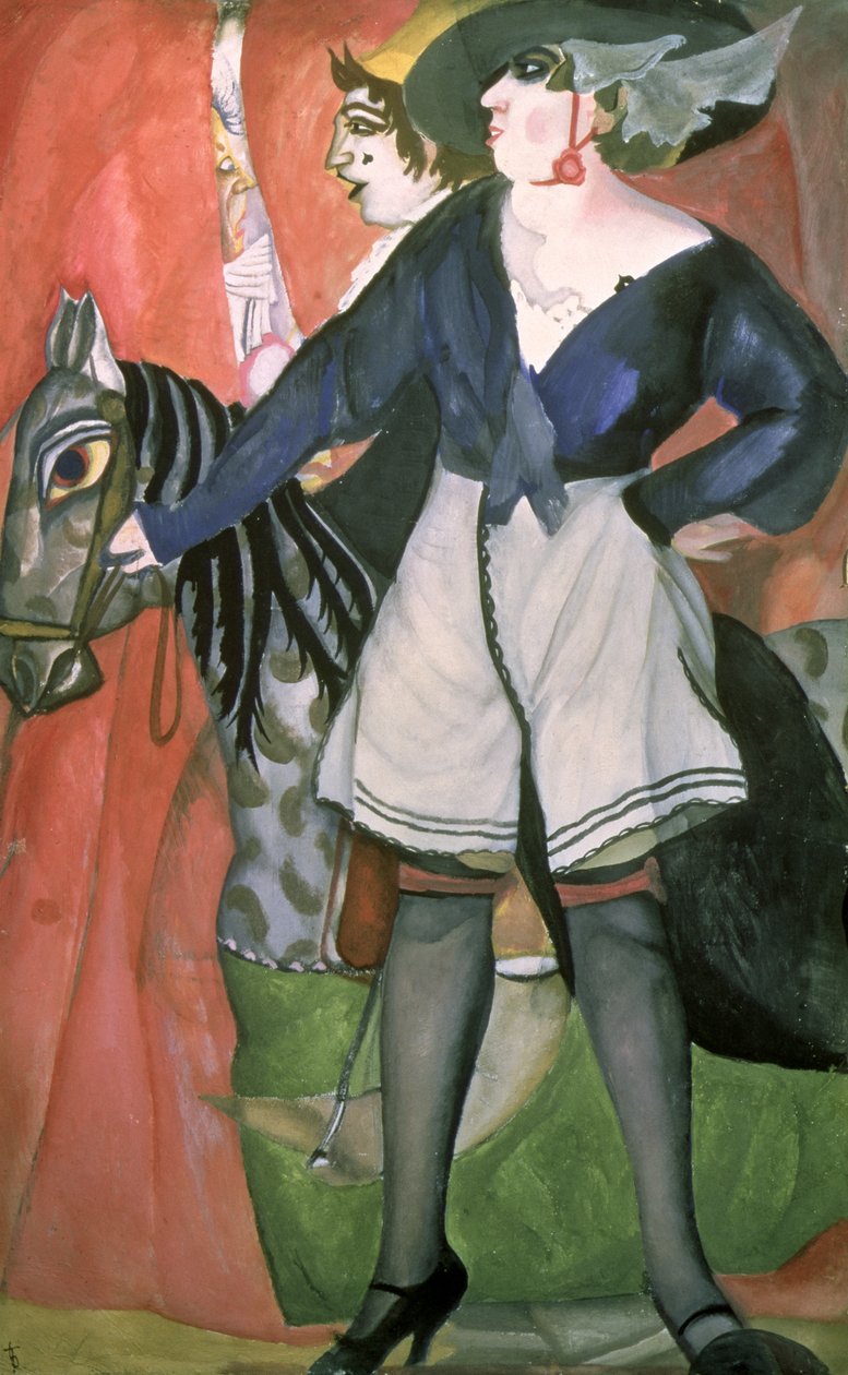 Cirkusscene, 1917 af Boris Dmitrievich Grigoriev