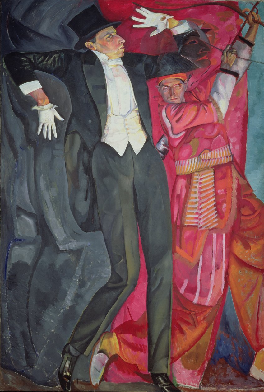 Portræt af producenten Vsevolod Emilievich Meyerhold (1874-1940) 1916 af Boris Dmitrievich Grigoriev