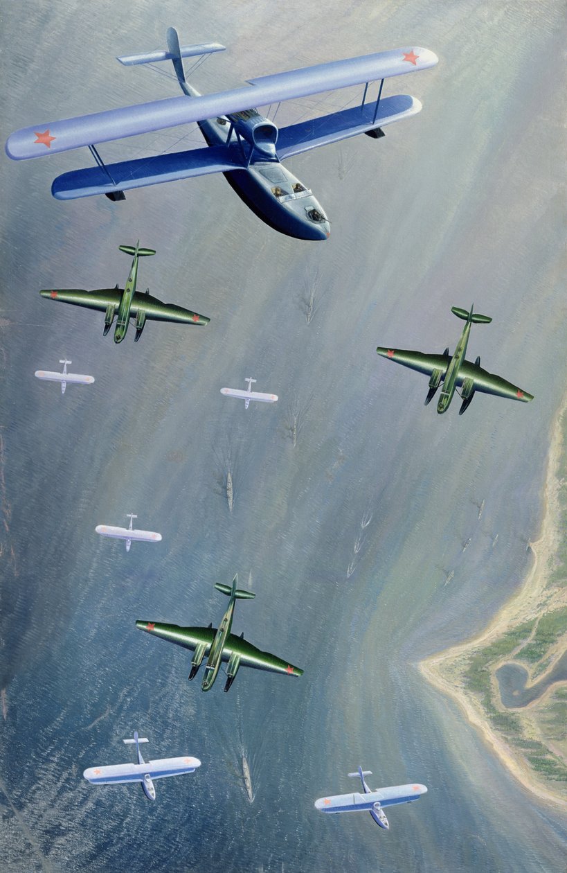 Vandflyvere, 1933 af Boris Ivanovich Tsvetkov