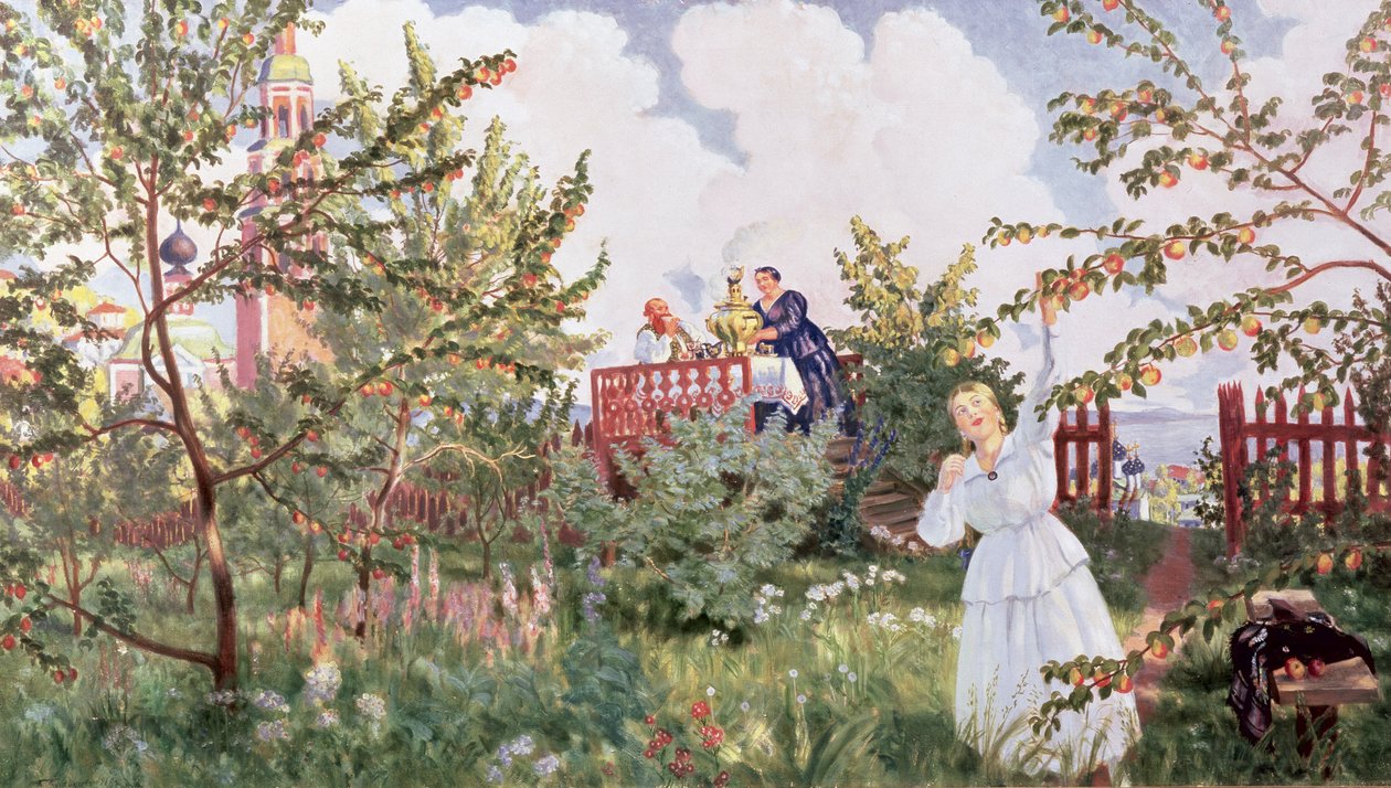 Frugthave, 1918 af Boris Mikhailovich Kustodiev