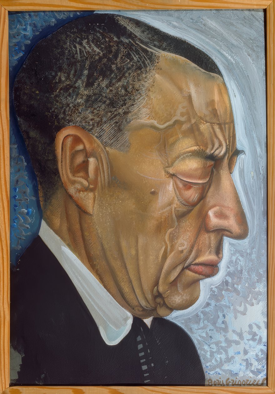 Portræt Rachmaninoff af Boris D. Grigorjew