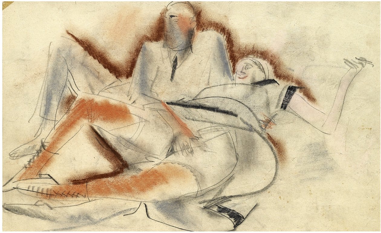 Erotisk tegning af Boris Dmitrievich Grigoriev