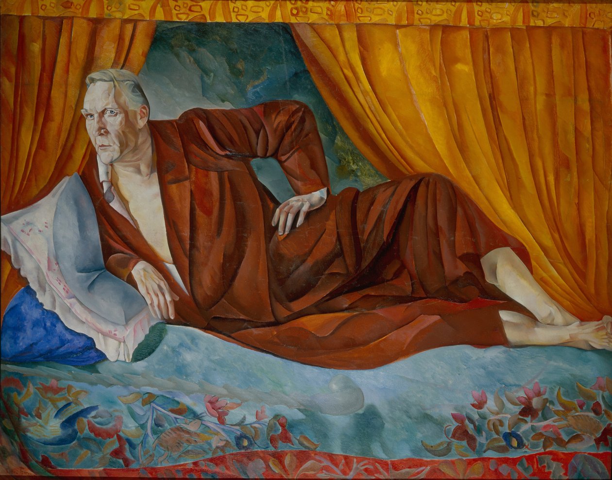 Portræt af sangeren Fyodor I. Shalyapin 1873-1938, 1918 af Boris Dmitrievich Grigoriev