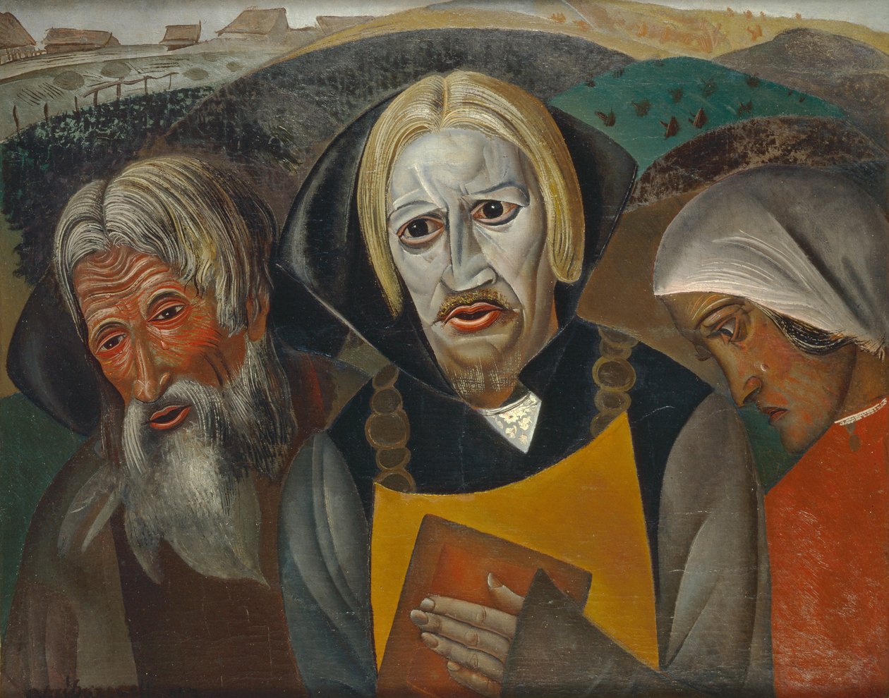 Vasily Kachalov som zar Fjodor Ioannovich, 1923 af Boris Dmitrievich Grigoriev
