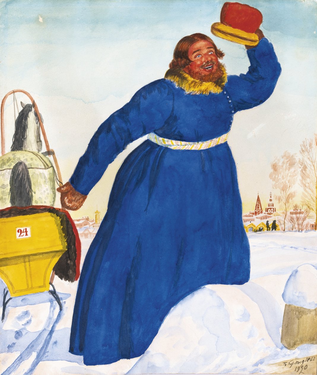 Kusk, 1920 af Boris Mikhailovich Kustodiev