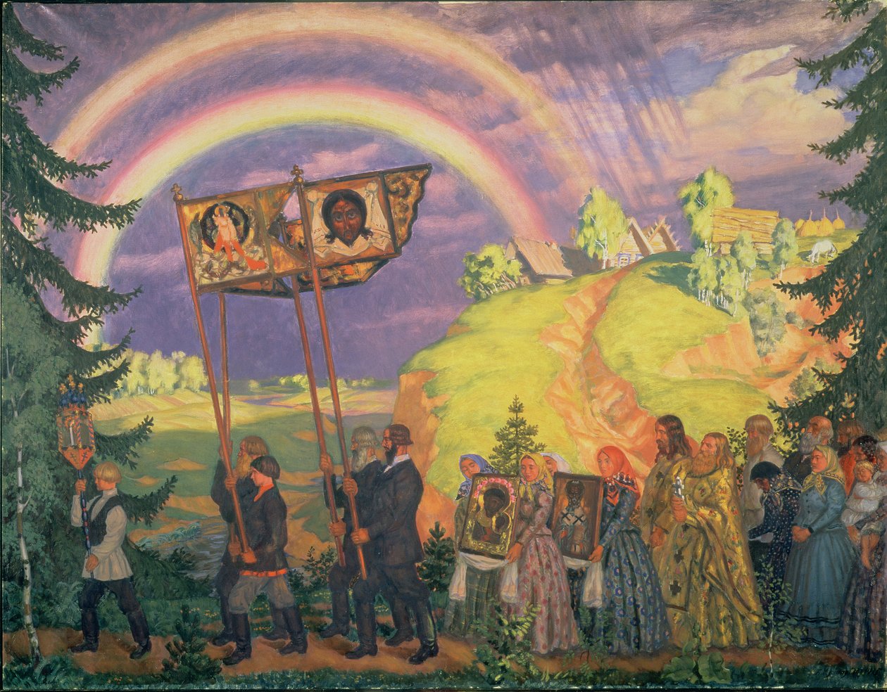 Påskeoptog af Boris Mikhailovich Kustodiev