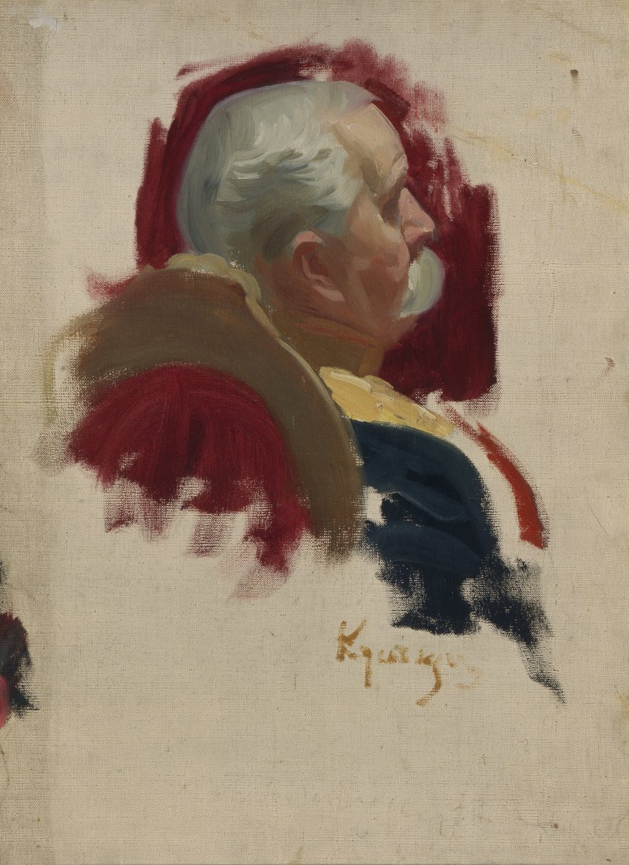 Portræt af Peter Alexandrovich Saburov 1835-1918, 1902-1903 af Boris Mikhailovich Kustodiev