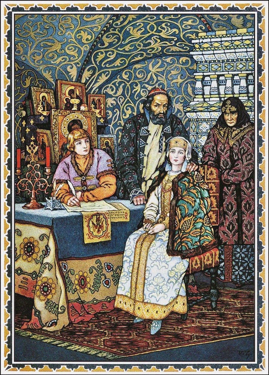 Boris Godunov og hans familie, 1927 af Boris Vasilievich Zvorykin