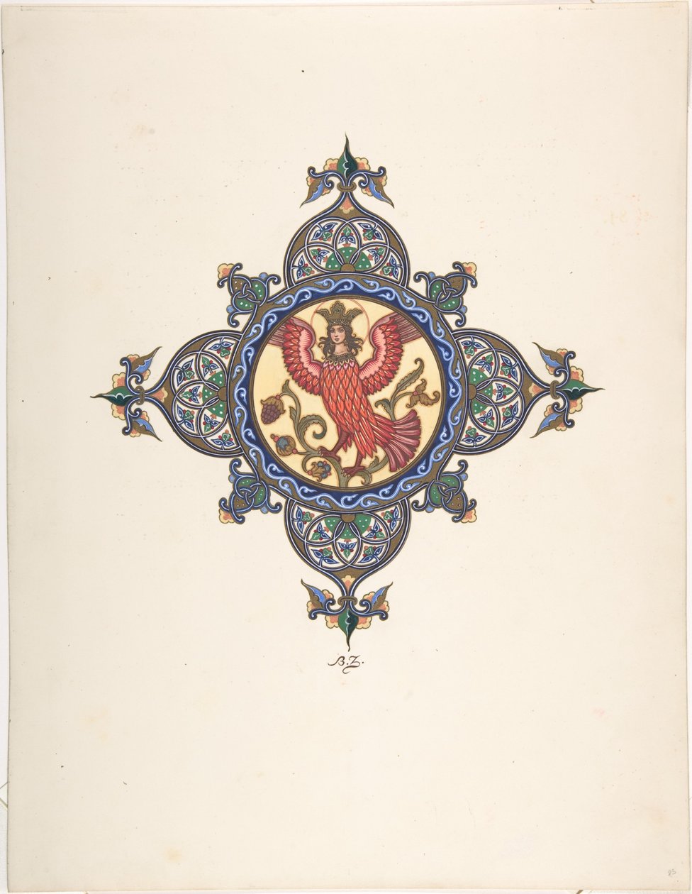 Firebird som Tsarevna, ca. 1925 af Boris Vasilievich Zvorykin