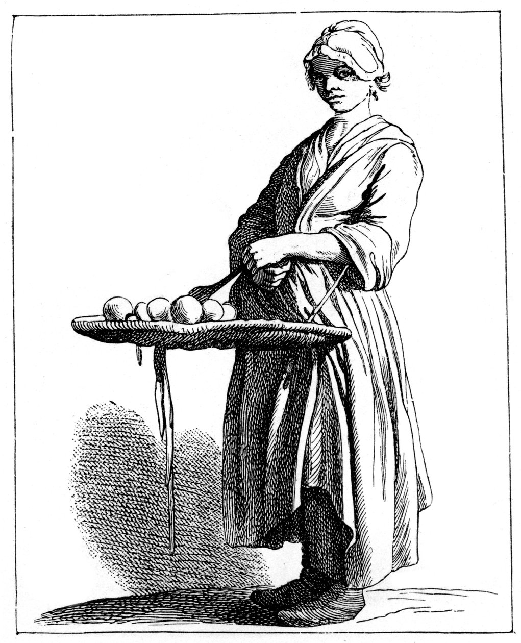 Frugtsælger, 1737-1742. af Bouchardon