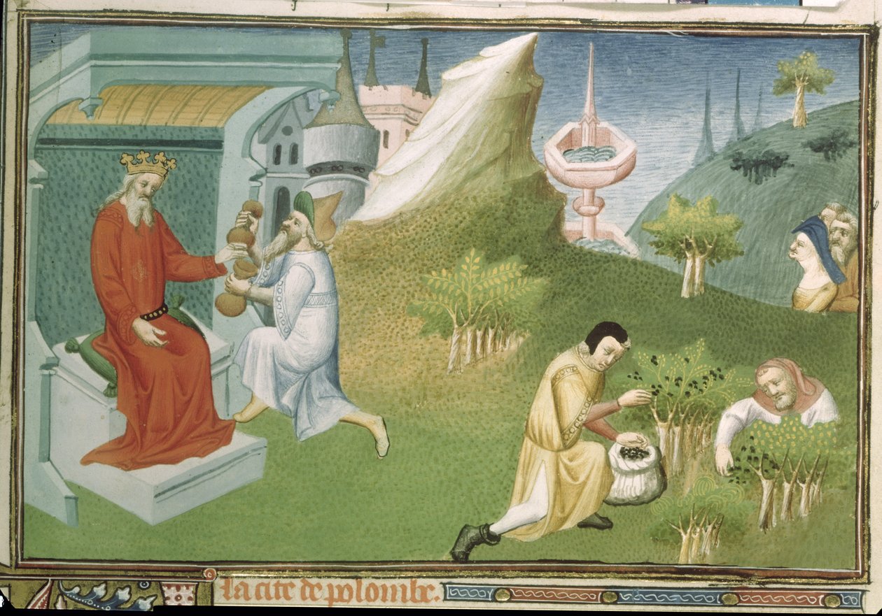 Fr 2810 f.186, Peberhøst og ofring af frugterne til en konge, fra 