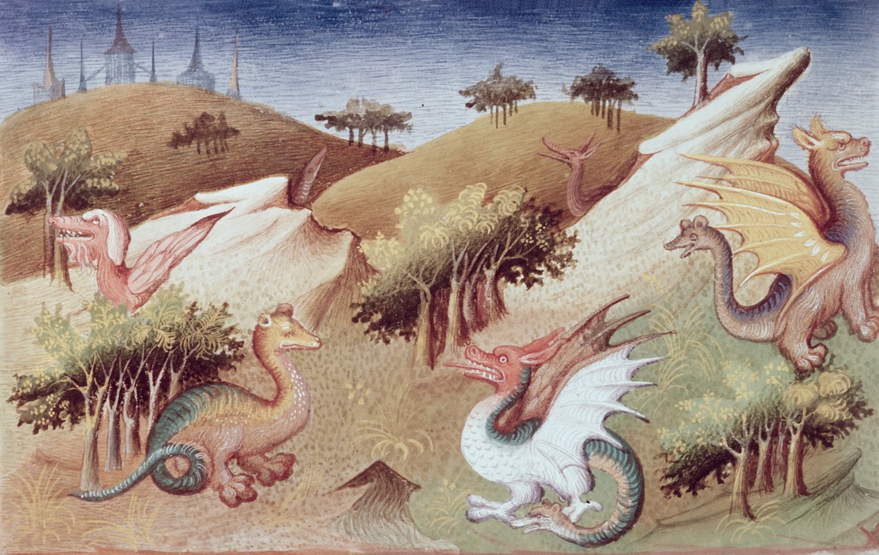 Fr 2810 f.55v, Drager og andre udyr, fra 