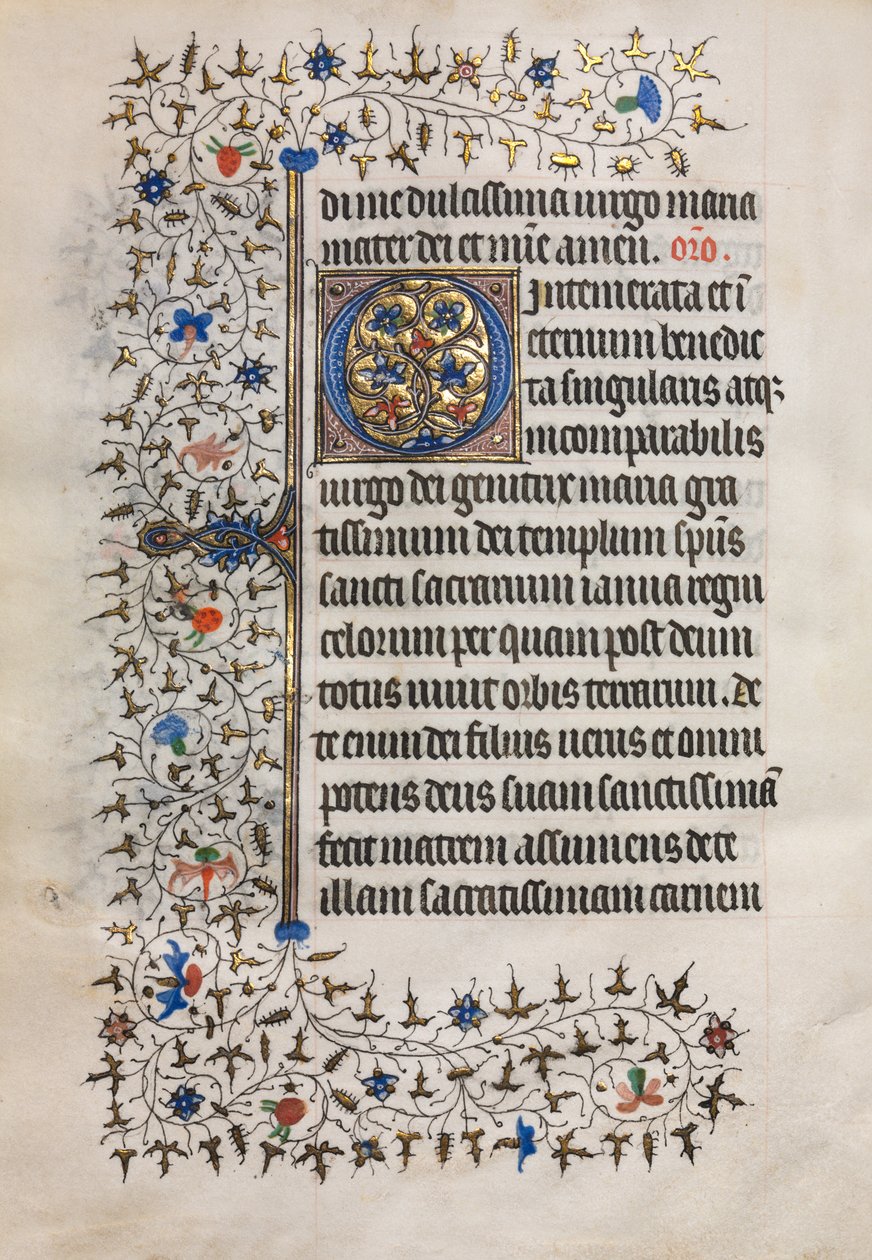 Timebog Brug af Paris: Dekoreret initial, ca. 1420. af Boucicaut Master