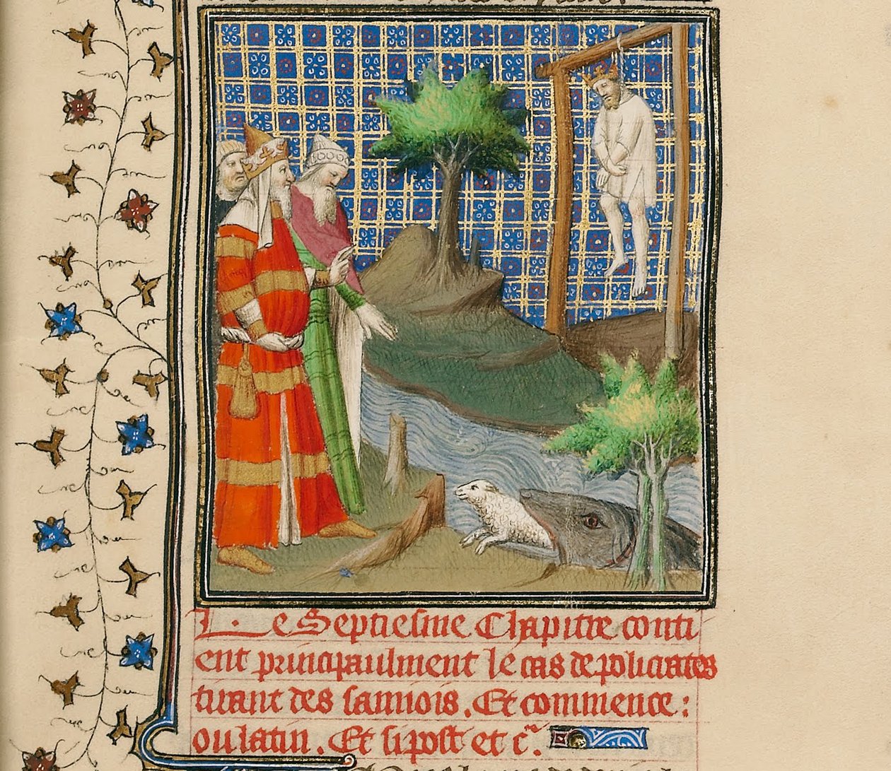 Polykrates hængt, ca 1413-1415 af Boucicaut Master,