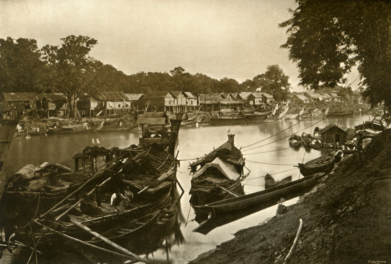 Mandalay, c1870, 1901. af Bourne and Shepherd
