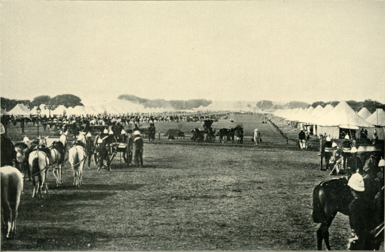 Vicekongelejren ved Imperial Assemblage, januar 1877, 1901. af Bourne and Shepherd