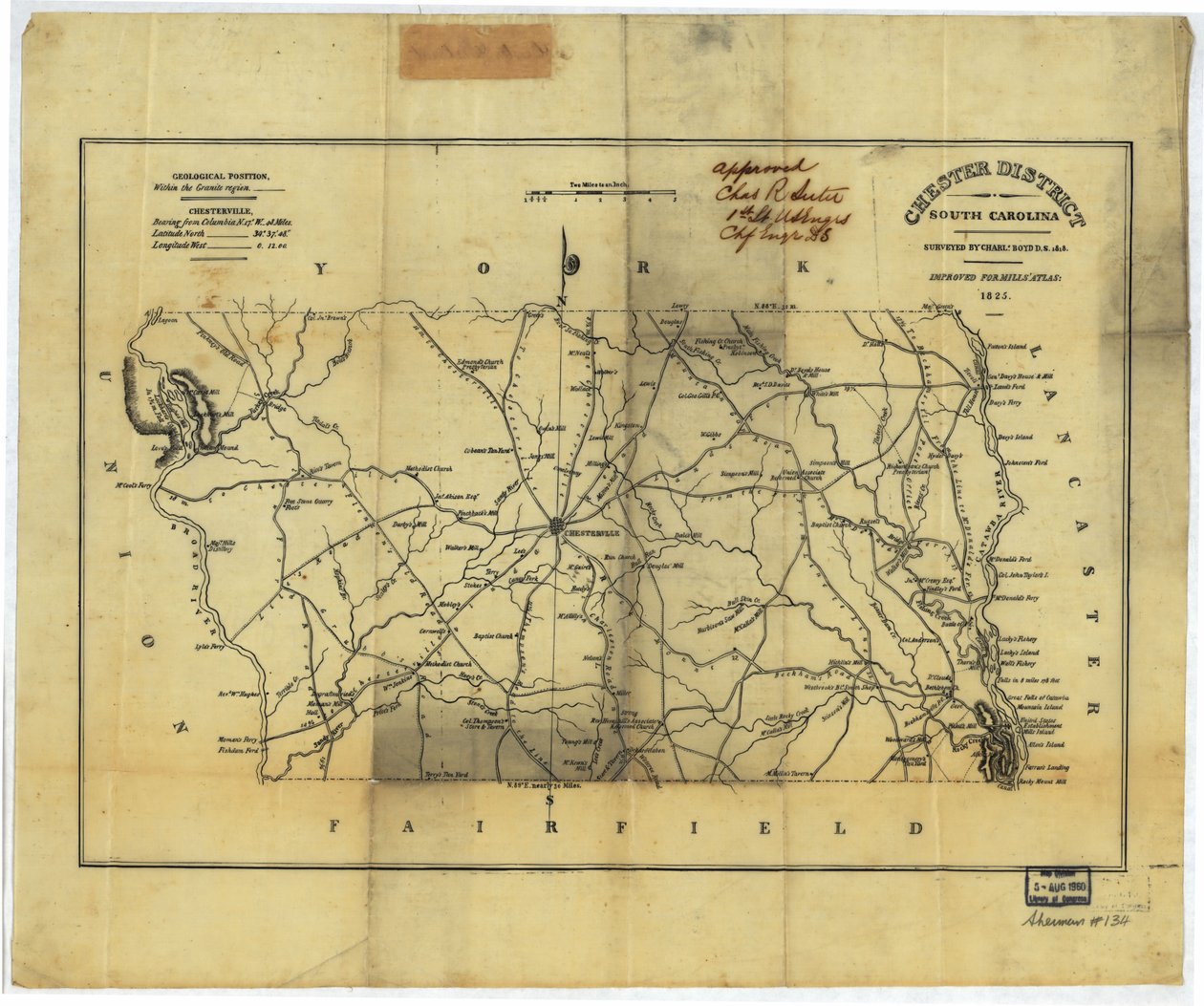Chester District, South Carolina LOC af Boyd Mills