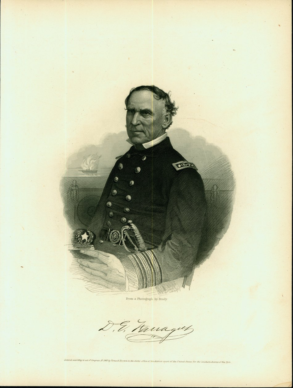 David Farragut, admiral (Union) af Brady