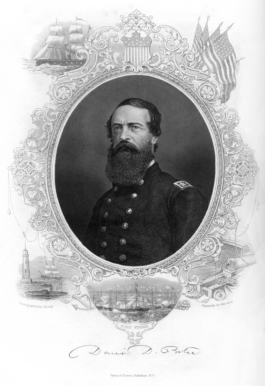 David Dixon Porter, USAs admiral, 1862-1867. af Brady
