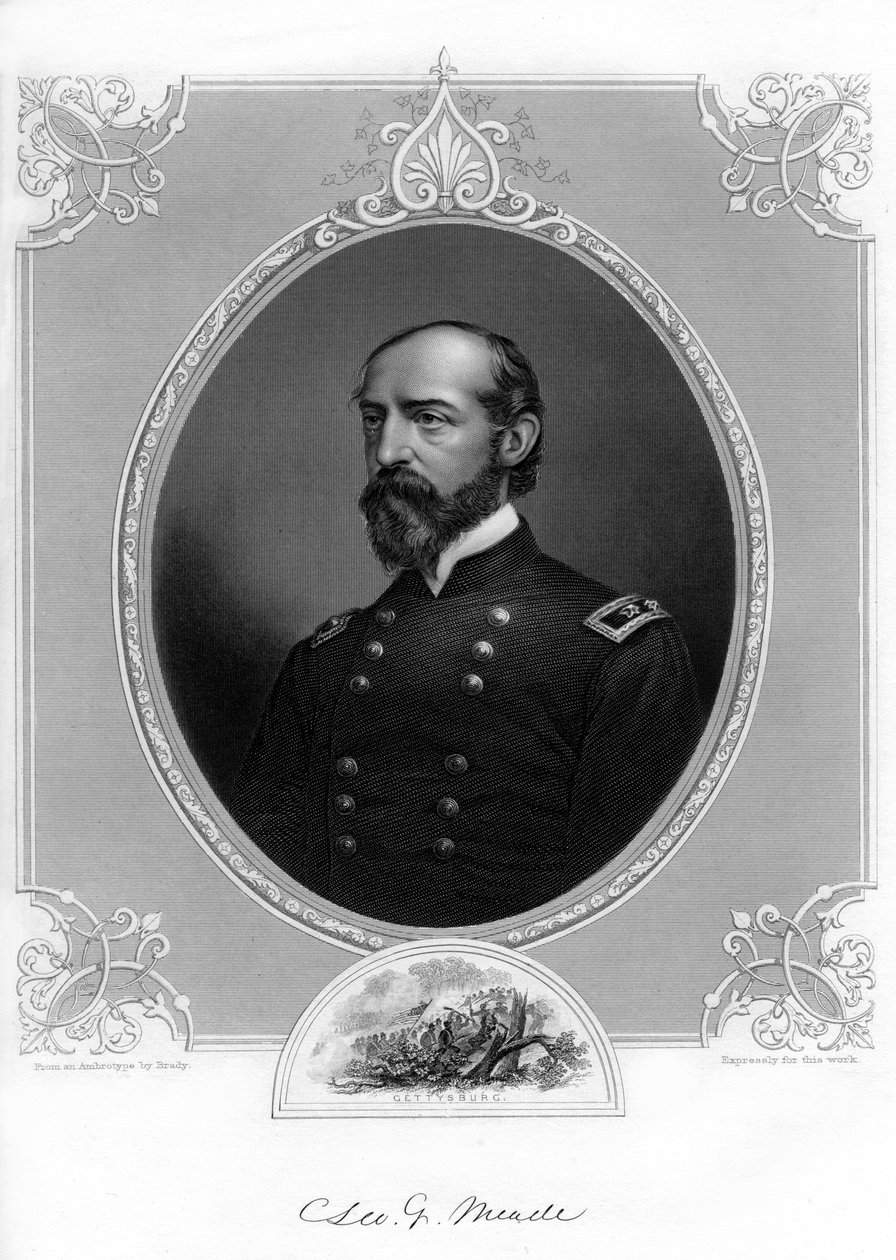 General George Meade, US Army officer og civilingeniør, 1862-1867. af Brady