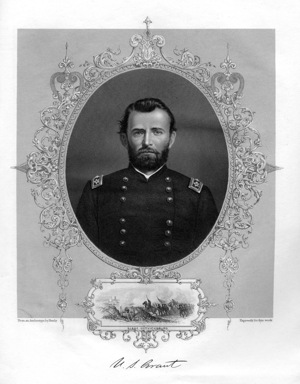 Ulysses S Grant, amerikansk general og 18. præsident for USA, 1862-1867. af Brady