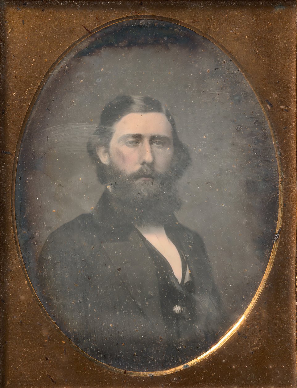 [skægget mand], 1853-57. af Brady and Co