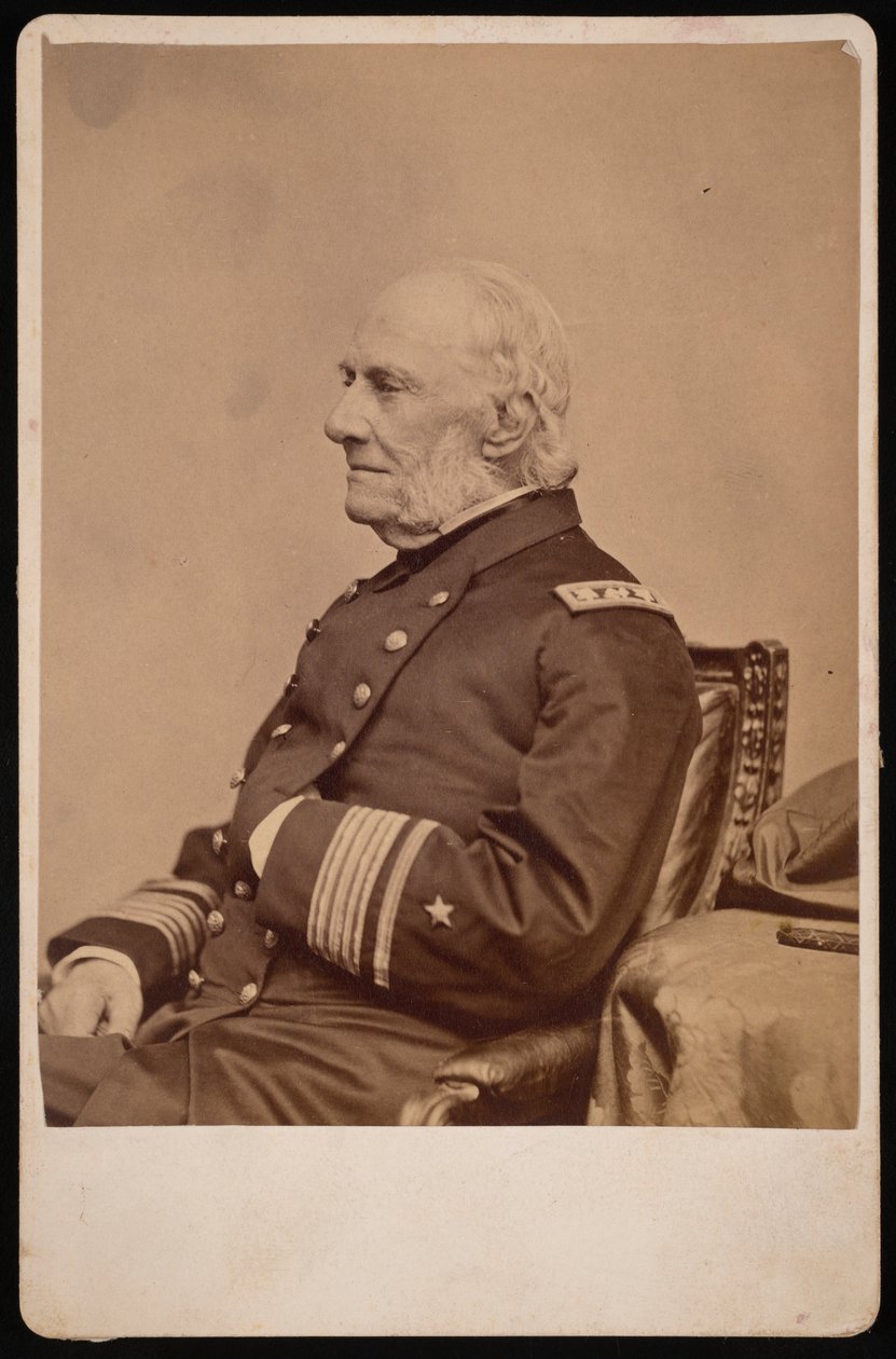 Portræt af admiral William Branford Shubrick 1790-1874, før 1874. af Brady