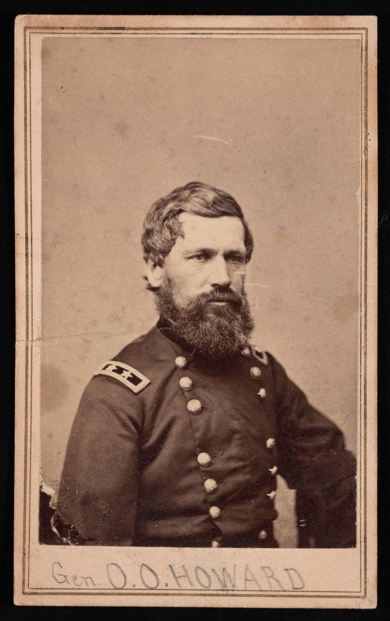 Portræt af general Oliver Otis Howard 1830-1909, mellem 1862 og 1869. af Brady