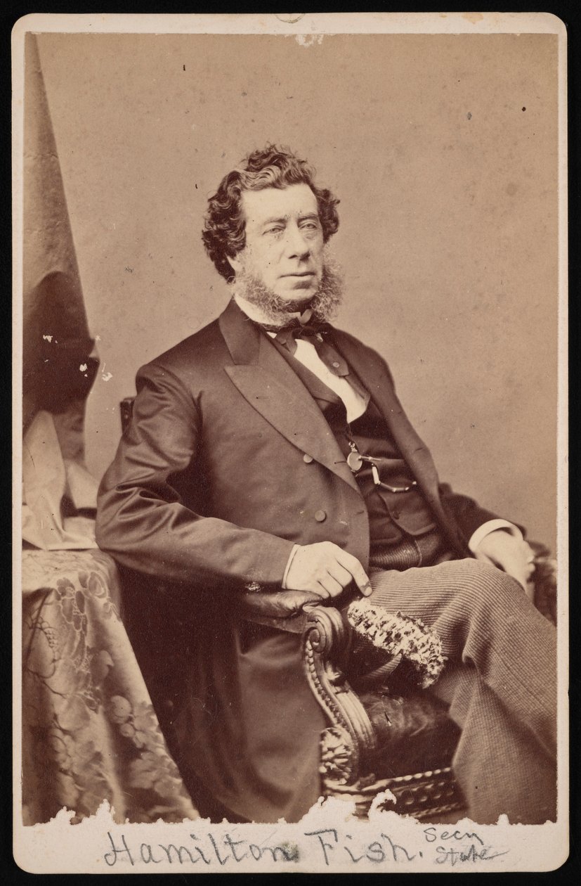 Portræt af Hamilton Fish 1808-1893, før 1893. af Brady