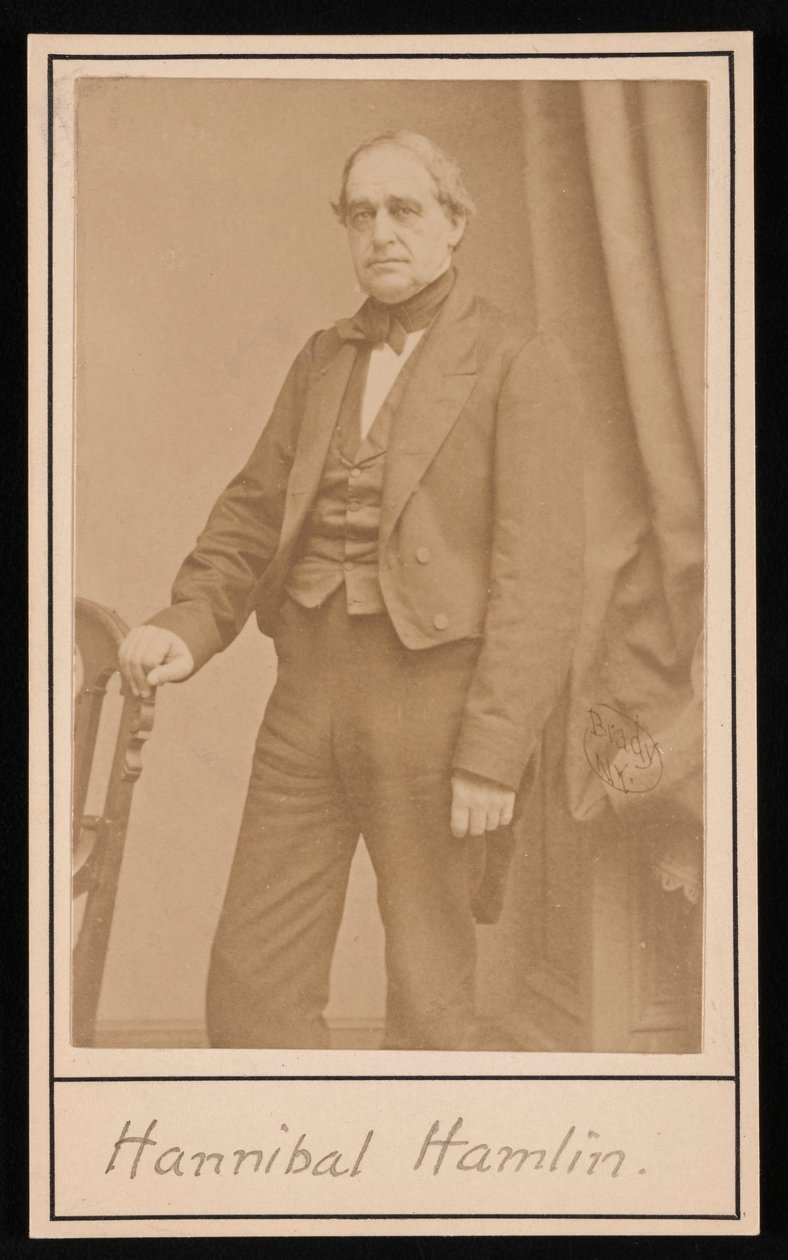 Portræt af Hannibal Hamlin 1809-1891, 1857. af Brady
