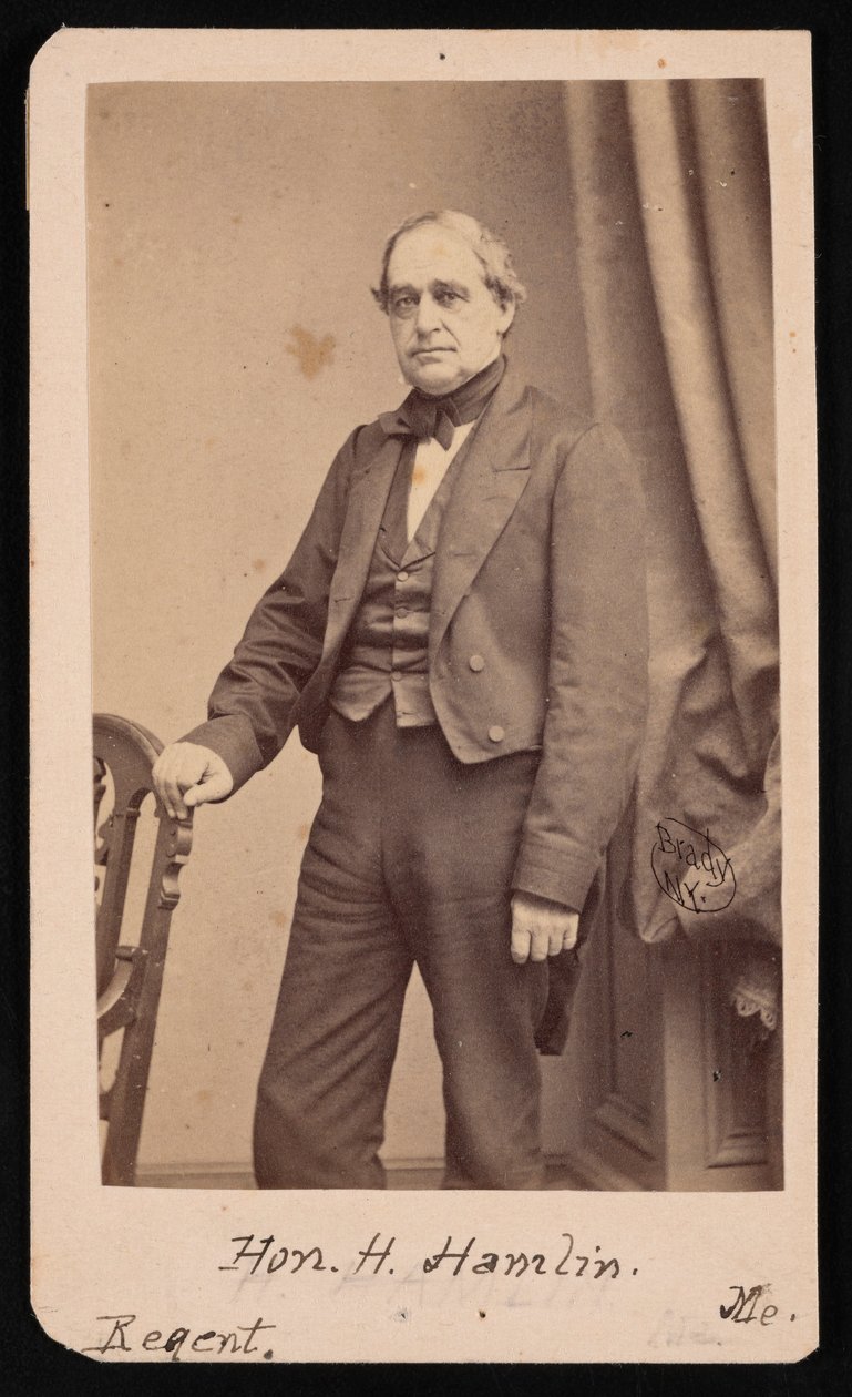 Portræt af Hannibal Hamlin 1809-1891, 1857. af Brady