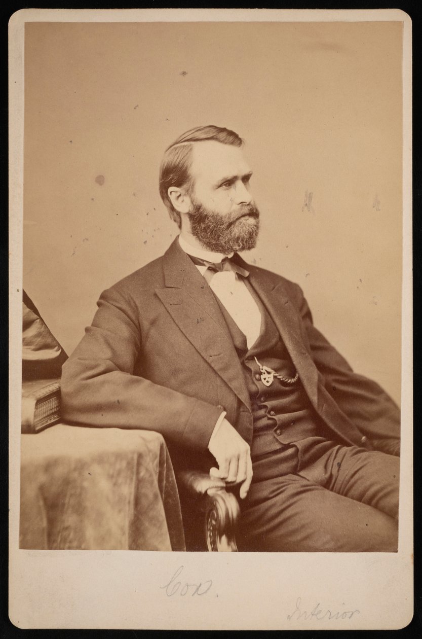 Portræt af Jacob Dolson Cox 1828-1900, før 1900. af Brady