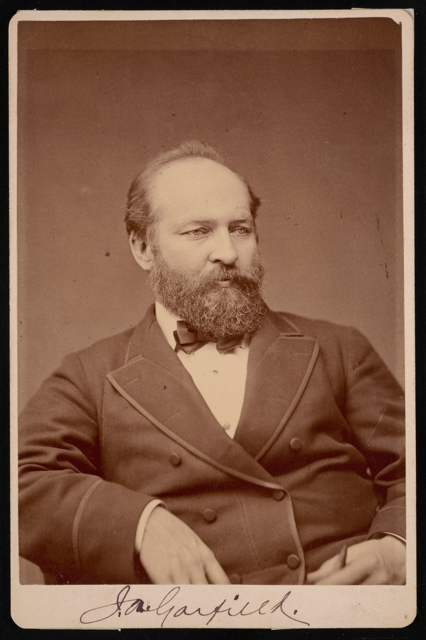 Portræt af James Abram Garfield 1831-1881, før 1876. af Brady