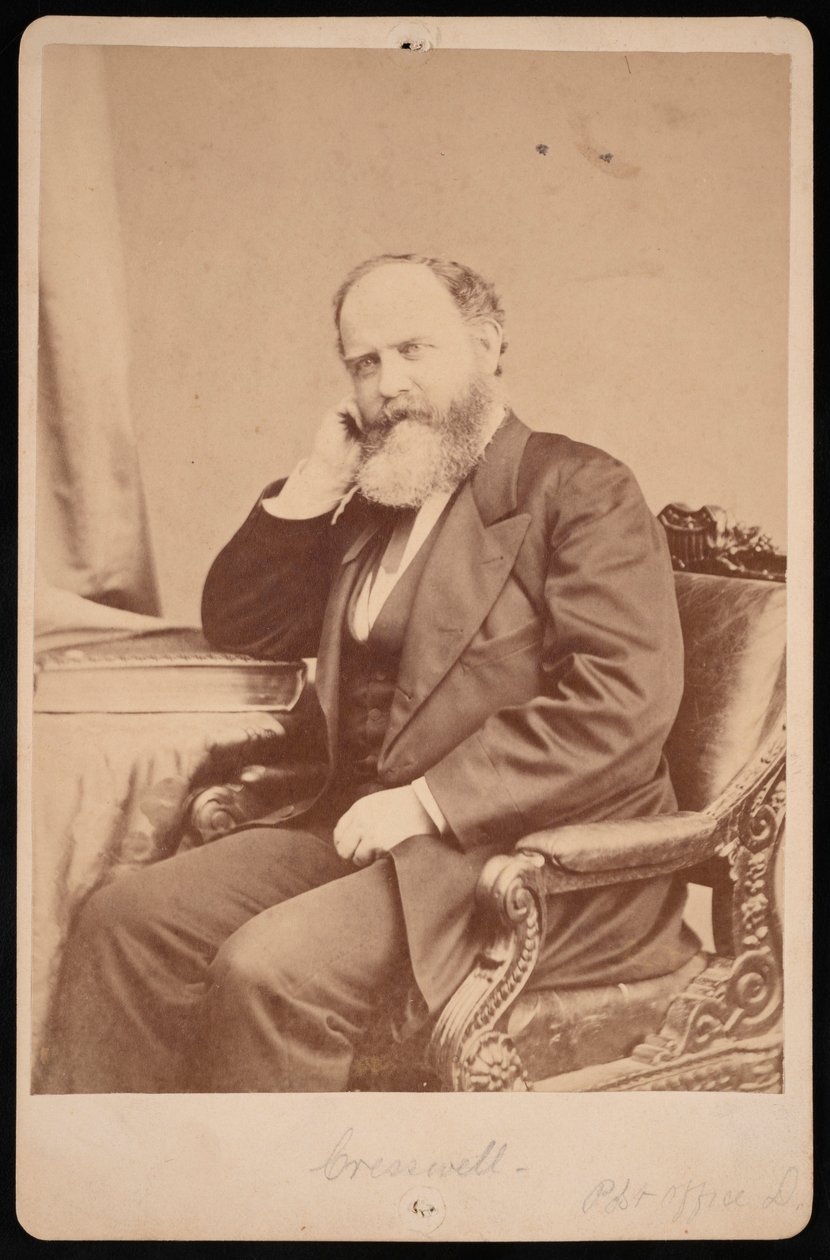Portræt af John Angel James Creswell 1828-1891, før 1891. af Brady