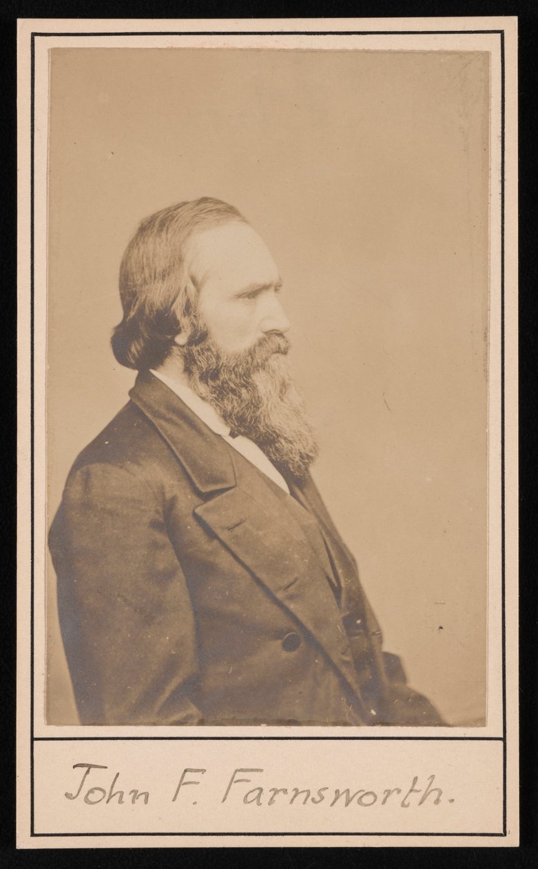 Portræt af John Franklin Farnsworth 1820-1897, før 1897. af Brady
