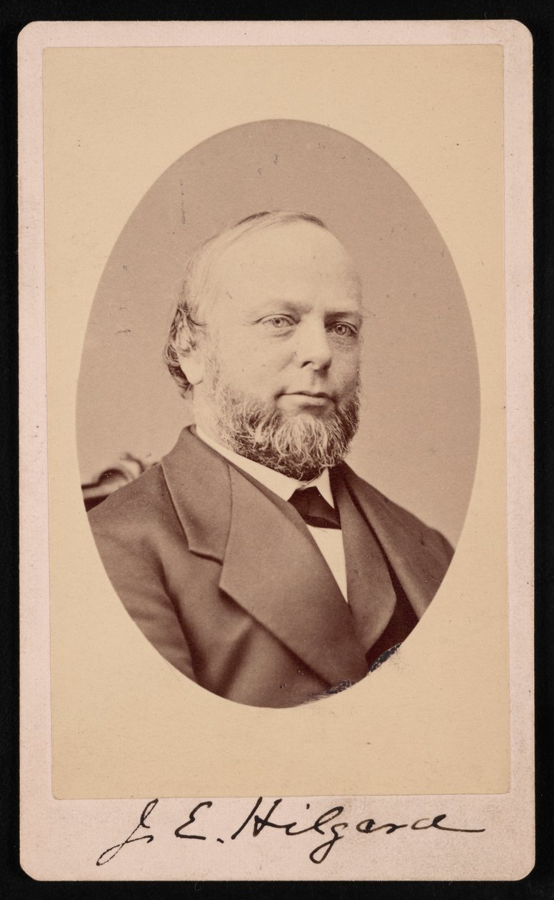 Portræt af Julius Erasmus Hilgard 1825-1891, 1875. af Brady