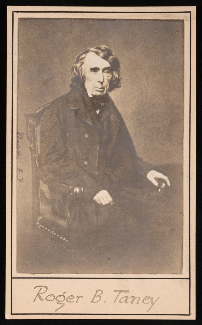 Portræt af Roger Brooke Taney 1777-1864, før 1864. af Brady
