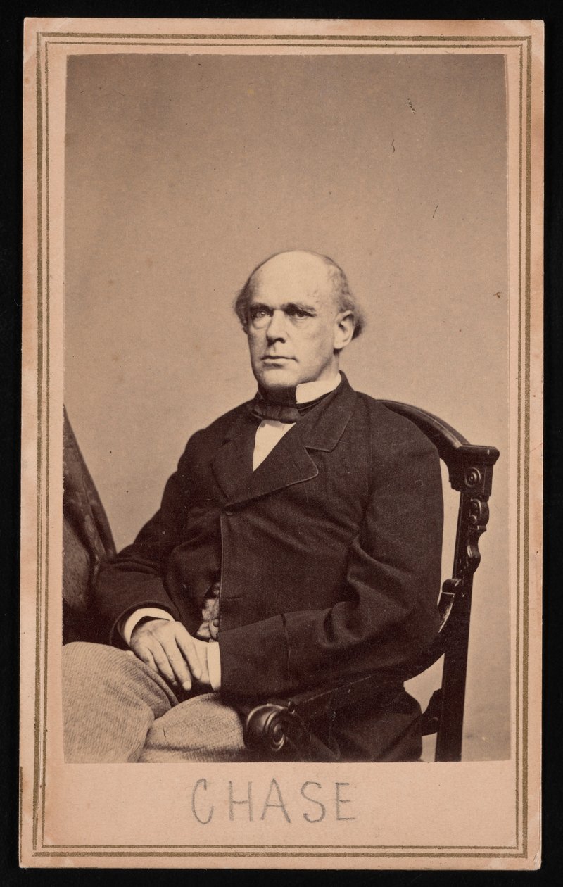 Portræt af Salmon Portland Chase 1808-1873, før 1873. af Brady