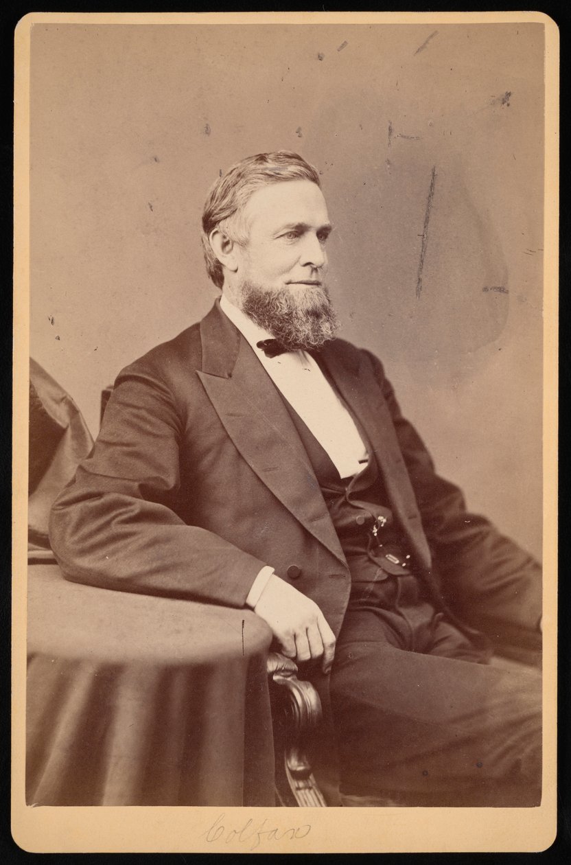 Portræt af Schuyler Colfax 1823-1885, før 1885. af Brady