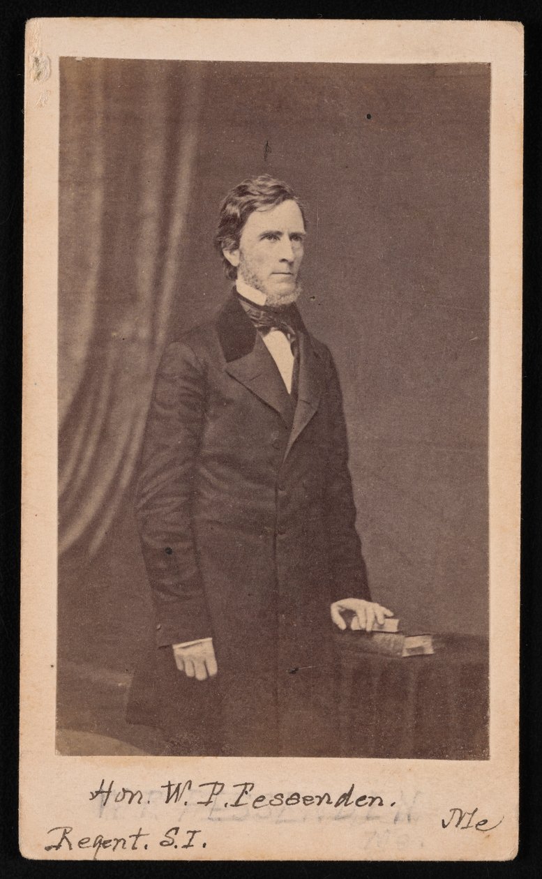 Portræt af William Pitt Fessenden 1806-1869, før 1869. af Brady